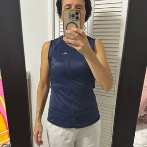 Elegant Navy Sleeveless Tank Top